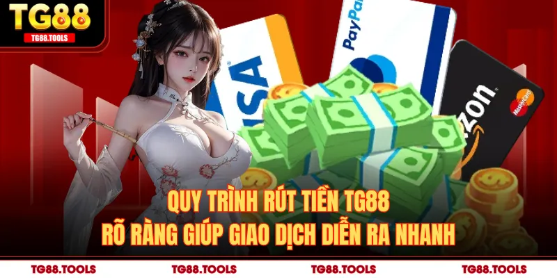 Quy trình rút tiền TG88 rõ ràng giúp giao dịch diễn ra nhanh